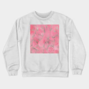 Pretty Pink Petal Print Crewneck Sweatshirt